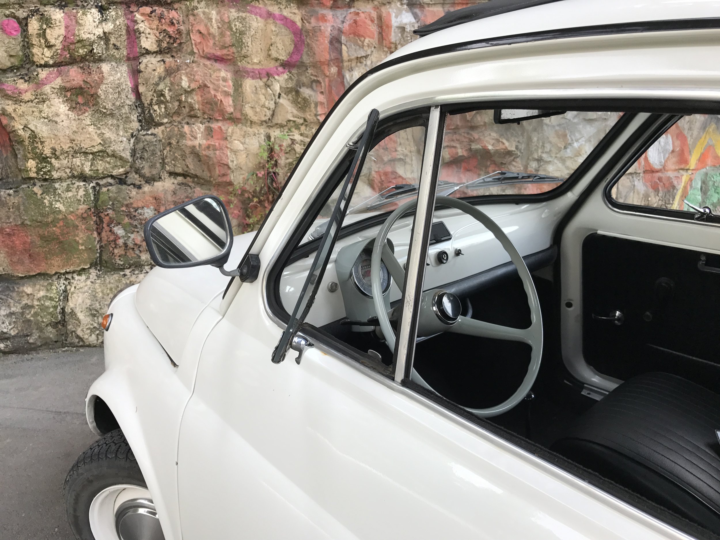 Fiat 500 - Ausstellfenster, Fahrerseite